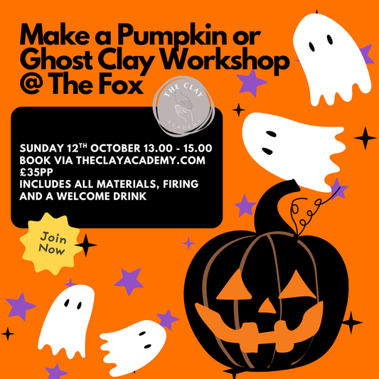 Make a Ceramic Pumpkin Workshop  @ The Fox, Todmorden Sunday 12th October 13.00 - 15.00