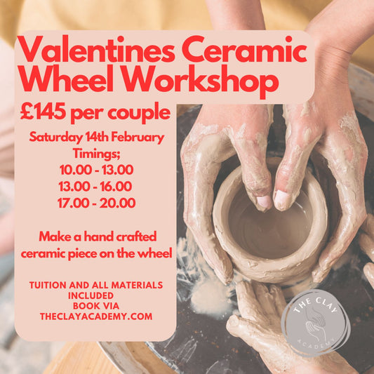 VALENTINE'S SPECIAL - Introduction to Wheel Thrown Pottery 14th February